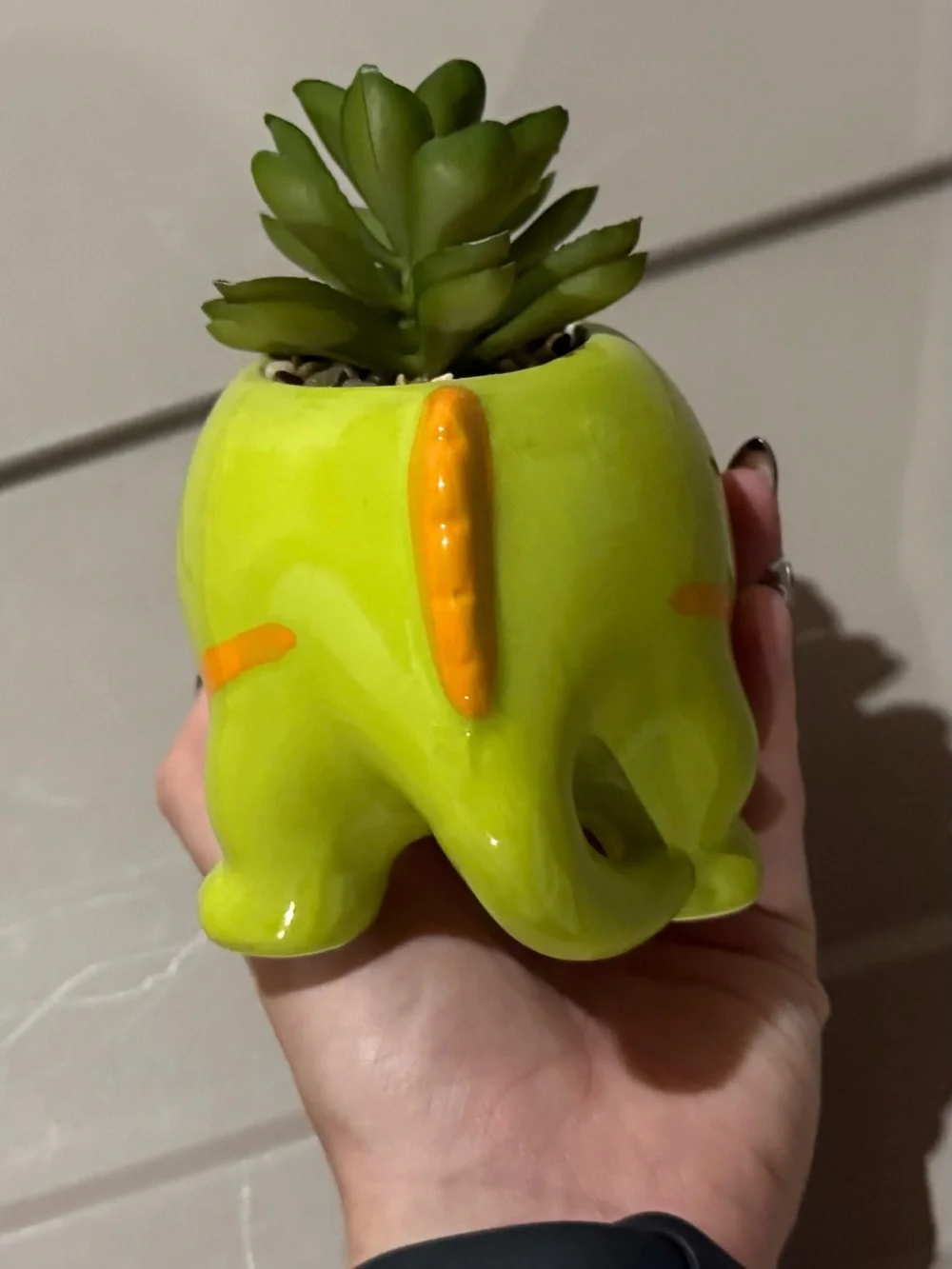 Green Ceramic Dinosaur Planter - Home Accents